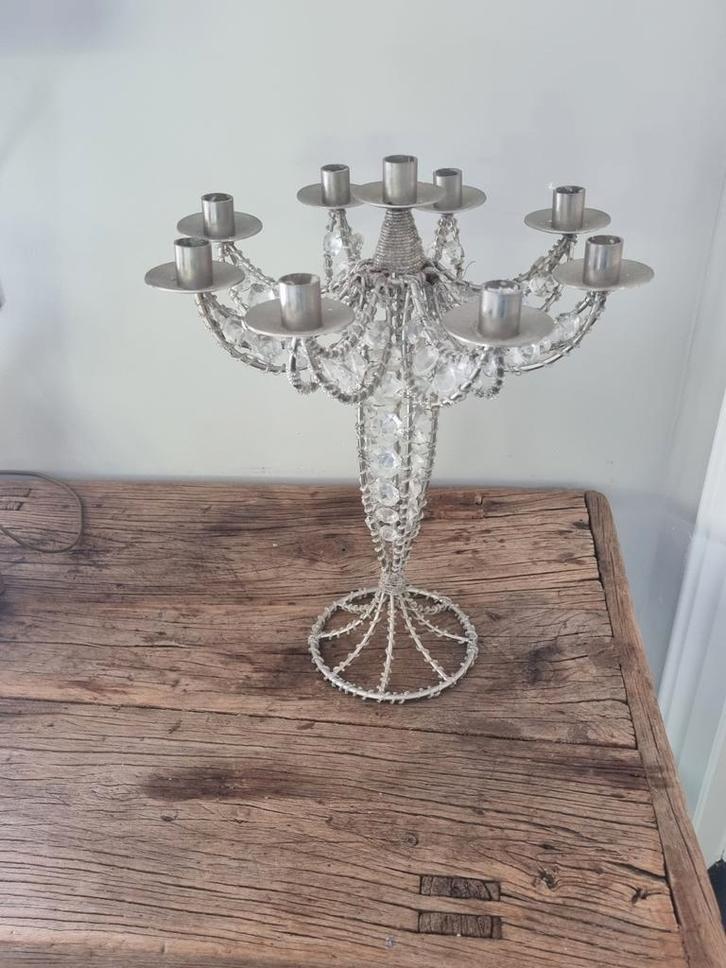 Kaarsenstandaard, Huis en Inrichting, Woonaccessoires | Kandelaars en Kaarsen, Gebruikt, Minder dan 25 cm, Ophalen of Verzenden