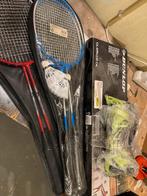 2 Badminton Rackets + Net - Complete Set, Ophalen of Verzenden, Gebruikt, Racket(s)