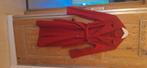 Jas rood lang S nieuw, Ophalen of Verzenden, Nieuw, Maat 36 (S), Rood