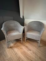 Rotan Stoeltjes Greywash - Set van Twee, Ophalen, Gebruikt, Twee, Riet of Rotan