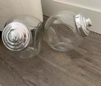 Snoeppot opberg voorraad potten 2 stuks glas en meer, Ophalen, Zo goed als nieuw, Glas, Pot, Bus of Blik