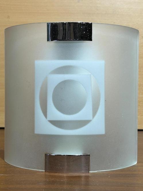 Wandlamp / bedlampje matglas, Huis en Inrichting, Lampen | Wandlampen, Gebruikt, Metaal, Ophalen of Verzenden