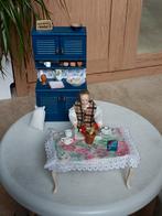 Leuk leuke tafereeltje poppenhuis, Ophalen of Verzenden, Gebruikt, Poppenhuis