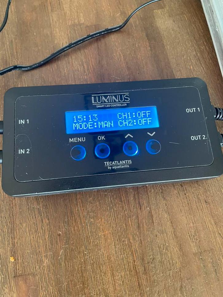 Aquatlantis Led 2.0 (2x) met Luminus controller, Dieren en Toebehoren, Vissen | Aquaria en Toebehoren, Gebruikt, Verlichting of Verwarming