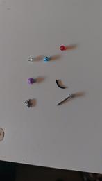 Piercing set: staafjes en opschroefstukken, Ophalen of Verzenden, Nieuw, Staal, Lip- of Labretpiercing