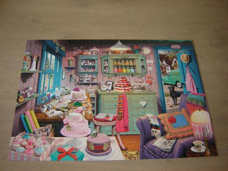 Puzzel Puzzel Schmidt Steve Read GROOTMOEDERS HUISKAMER 1000, Hobby en Vrije tijd, Denksport en Puzzels, Zo goed als nieuw, Legpuzzel