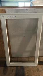 Raanhout 56x80 meranti 660 x 1030 met HR glas in lood, Ophalen, Zo goed als nieuw, Hout, Raamkozijn