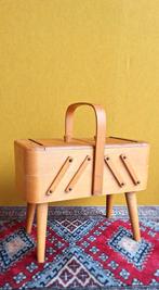 Vintage Harmonica Kastje Handwerk Opbergbox, sewing box, Minder dan 50 cm, Gebruikt, Vintage, Minder dan 50 cm