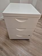 2 mooie witte ladekastjes op wieltjes, Huis en Inrichting, Kasten | Ladekasten, Ophalen, 25 tot 50 cm, 50 tot 100 cm, Minder dan 100 cm