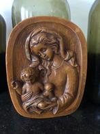 Zelzame antiek wassen afbeelding Madonna en kind, Antiek en Kunst, Antiek | Religie, Ophalen of Verzenden