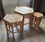 Bamboe krukjes, Huis en Inrichting, Ophalen of Verzenden, Zo goed als nieuw, Hout