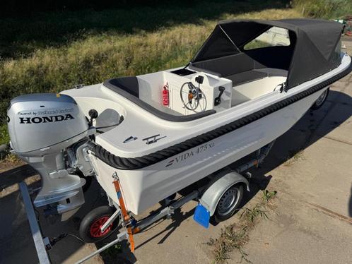 Vida 475XL snel varende sloep Compleet!, Watersport en Boten, Sloepen, Gebruikt, 50 tot 70 pk, 3 tot 6 meter, Buitenboordmotor