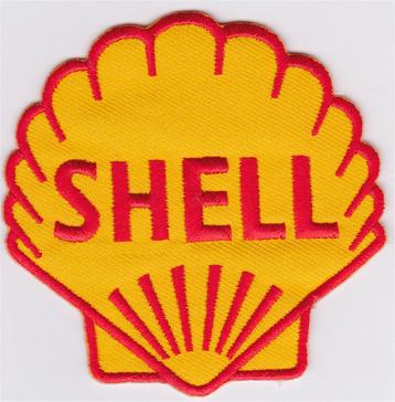 Shell classic stoffen opstrijk patch embleem #7 beschikbaar voor biedingen