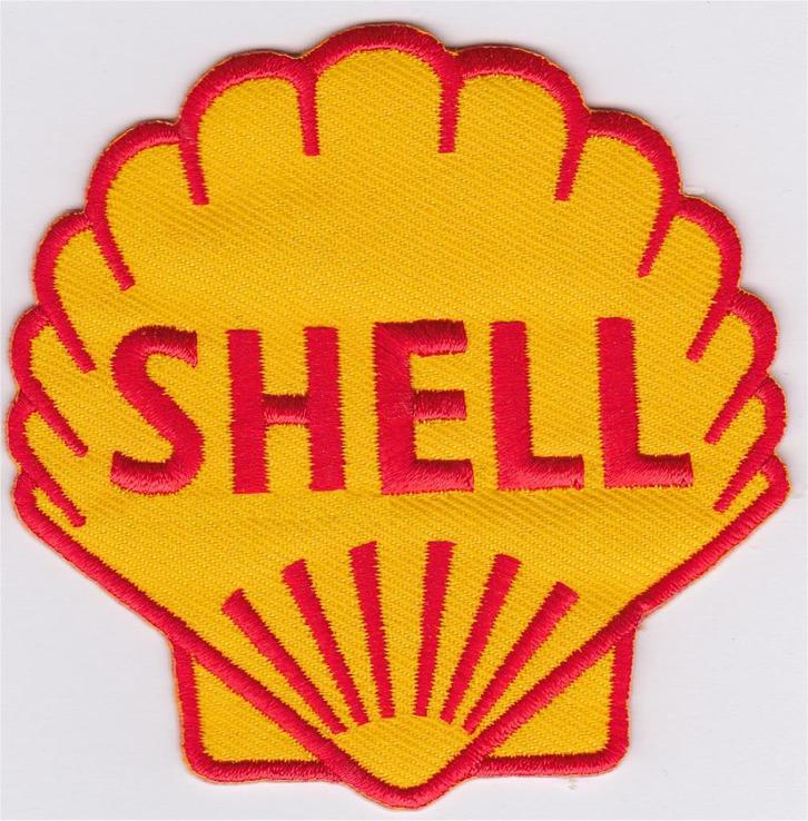 Shell classic stoffen opstrijk patch embleem #7, Motoren, Accessoires | Stickers, Verzenden