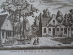 Gravure Amstelveen kerk richting Amsterdam Rademaker 1727, Verzenden