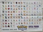 Vintage pokémon crystal version poster, Verzenden, Rechthoekig Staand