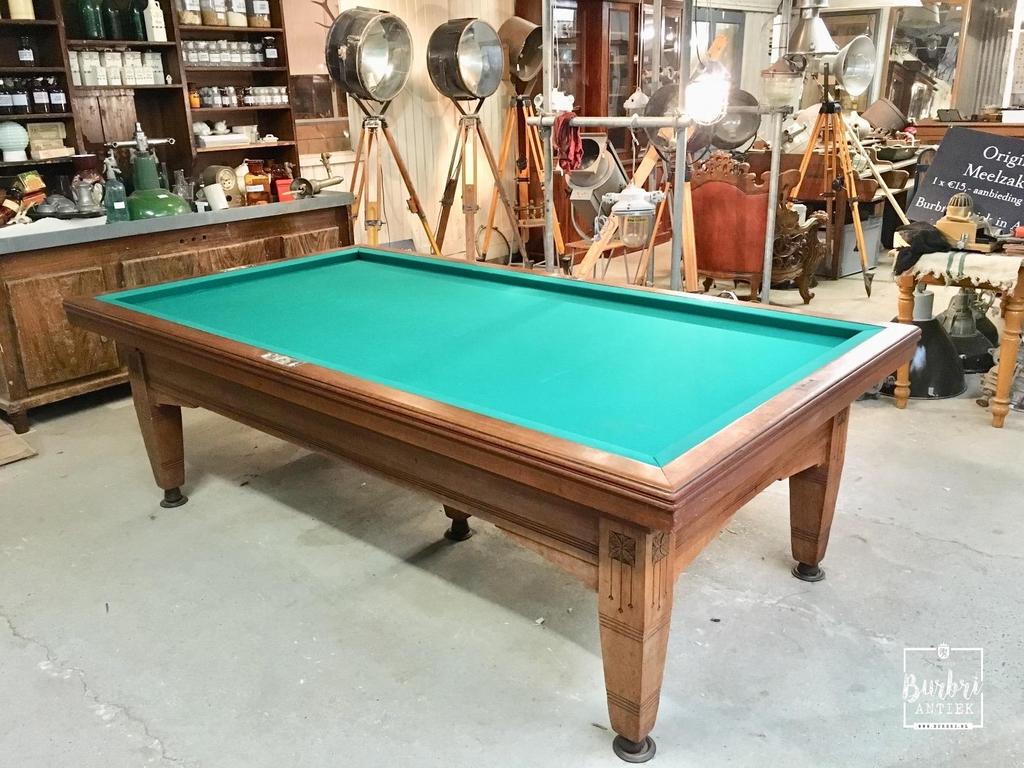 VERKOCHT! Exclusief verwarmd biljart 1940. ‼️Moet 8 maart we, Sport en Fitness, Biljarten en Poolen, Gebruikt, Keu of Ballen, Ophalen of Verzenden