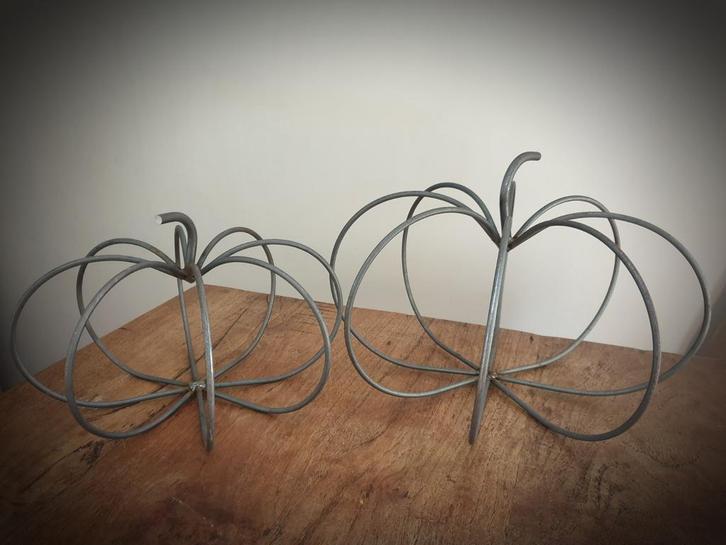 Metalen decoratie frame pompoen - bloemschikken  - kerst, Huis en Inrichting, Woonaccessoires | Overige, Nieuw, Ophalen of Verzenden