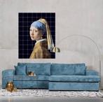 Luxe blauwfluwelen hoekbank, Huis en Inrichting, Banken | Bankstellen, Ophalen, Gebruikt, Hoekbank, 300 cm of meer