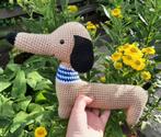 Schattige handgemaakte tekkel knuffel, Ophalen of Verzenden, Nieuw, Overige typen