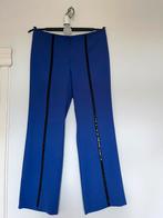 Blauwe pantalon met zwart glitter streep XL (50 cm breedte), Kleding | Dames, Ophalen of Verzenden, Zo goed als nieuw