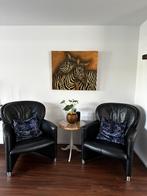 Leolux Excalibur fauteuils, Huis en Inrichting, Ophalen, Zo goed als nieuw, 50 tot 75 cm, Leer