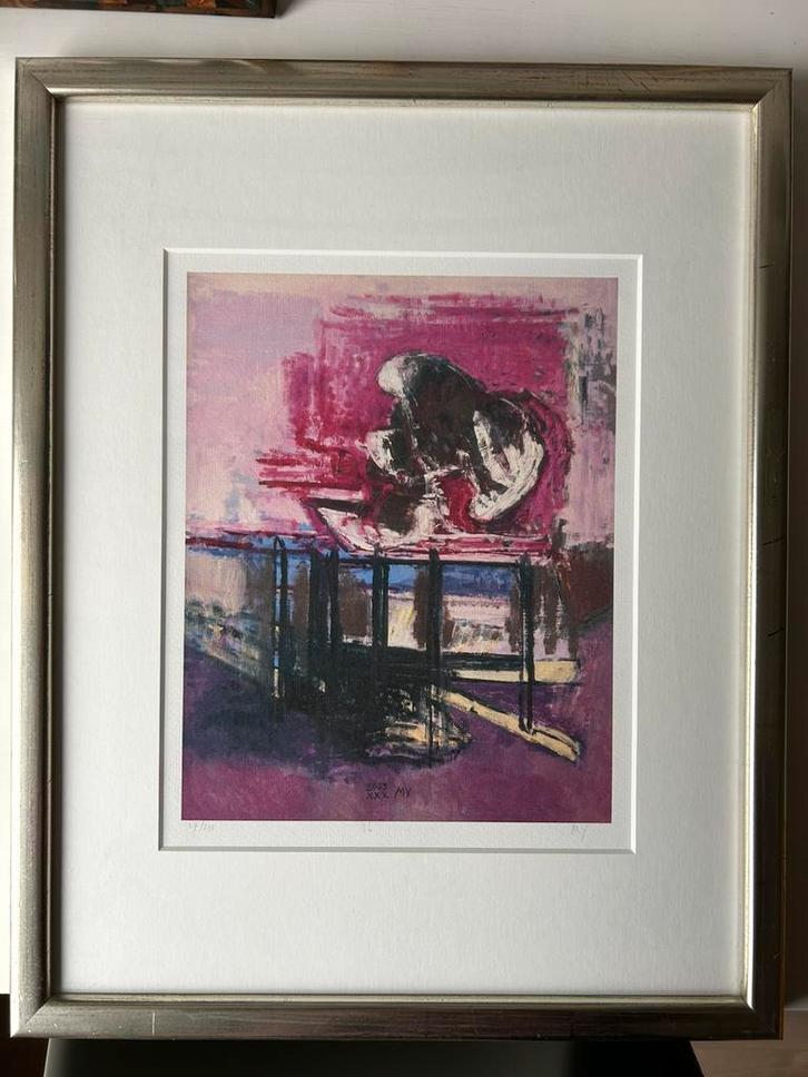 Miguel Ybáñez 38,5 x 48,5 cm, Antiek en Kunst, Kunst | Litho's en Zeefdrukken, Ophalen of Verzenden