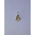 18 Karaat gouden hanger/bedel letter D, Sieraden, Tassen en Uiterlijk, Kettinghangers, Nieuw, Goud, Goud, Ophalen of Verzenden