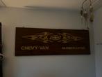 Chevrolet Chevy-Van Globemaster Houten Bord, Ophalen, Gebruikt
