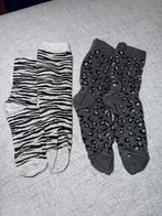 Sokken set grijz zwart zebra en donkergrijs glitter panter, Kleding | Dames, Sokken en Kniesokken, Zwart, Maat 35 t/m 38, Ophalen of Verzenden