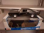 Maisto 1:18 dodge charger rt 1969 zwart, Ophalen of Verzenden, Zo goed als nieuw, Maisto