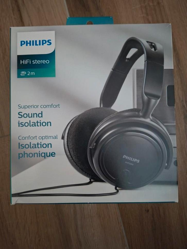 Philips Koptelefoon - Uitstekende Geluidskwaliteit, Computers en Software, Headsets, Nieuw, Over-ear, Bedraad, Volumeregelaar