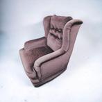 Vintage Mohair Highback Fauteuil uit de Jaren '60, 75 tot 100 cm, Gebruikt, Stof, Ophalen of Verzenden