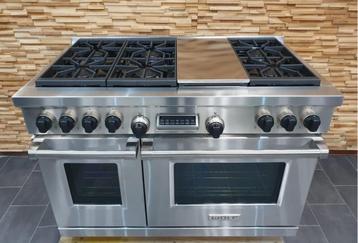 🔥Luxe WOLF Fornuis 150cm rvs 2 ovens 6 pits teppanyaki beschikbaar voor biedingen