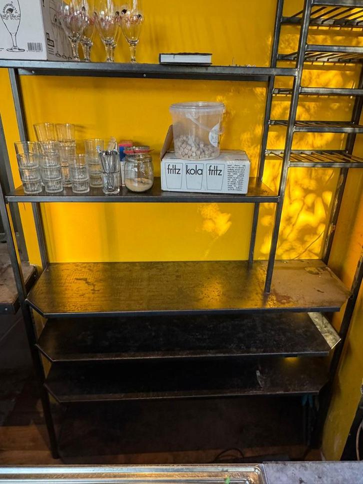 Zwart Stalen Kast - Amsterdam, Huis en Inrichting, Kasten | Vitrinekasten, Gebruikt, Ophalen