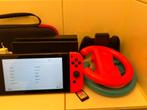 Nintendo Switch HAC-001(-01) Stuur 1 Game Tas, Switch 2019 Upgrade, Met 2 controllers, Ophalen of Verzenden, Gebruikt