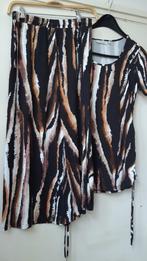 Midi rok en shirt, mt 40, Kleding | Dames, Rokken, Ophalen of Verzenden, Gedragen, Onder de knie