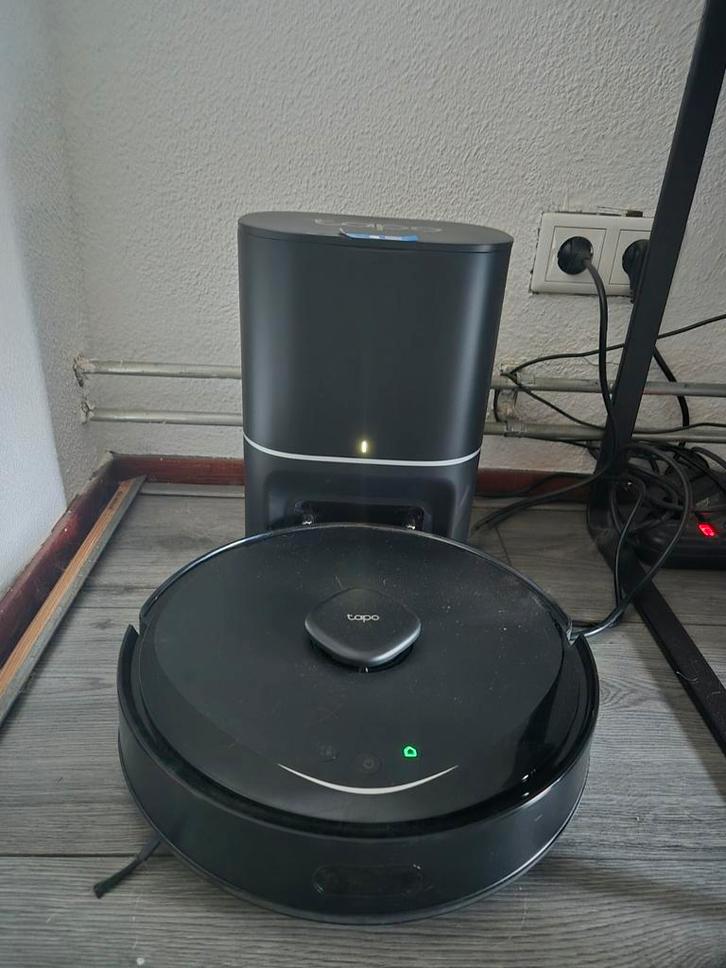 Tapo RV30 Max Plus - Robotstofzuiger + Dweil, Witgoed en Apparatuur, Stofzuigers, Zo goed als nieuw, Robotstofzuiger, Reservoir