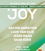 Joy kaartje 1x 20 april, Tickets en Kaartjes, Eén persoon