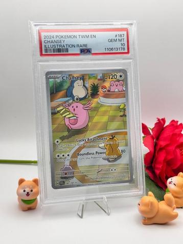 2024 Pokemon Chansey #187 PSA10 TWM EN beschikbaar voor biedingen