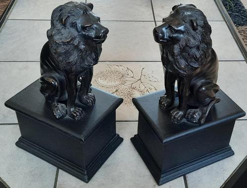 Bronzen leeuwen beelden, Antiek en Kunst, Antiek | Koper en Brons, Brons, Ophalen of Verzenden