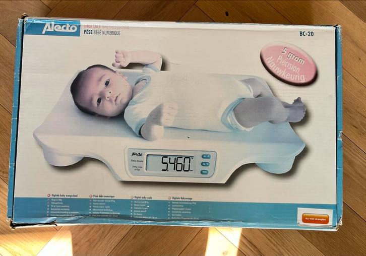 Alecto BC-20 Babyweegschaal, Witgoed en Apparatuur, Weegschalen, Gebruikt, Digitaal, Overige typen, 1 tot 500 gram, Minder dan 10 kg