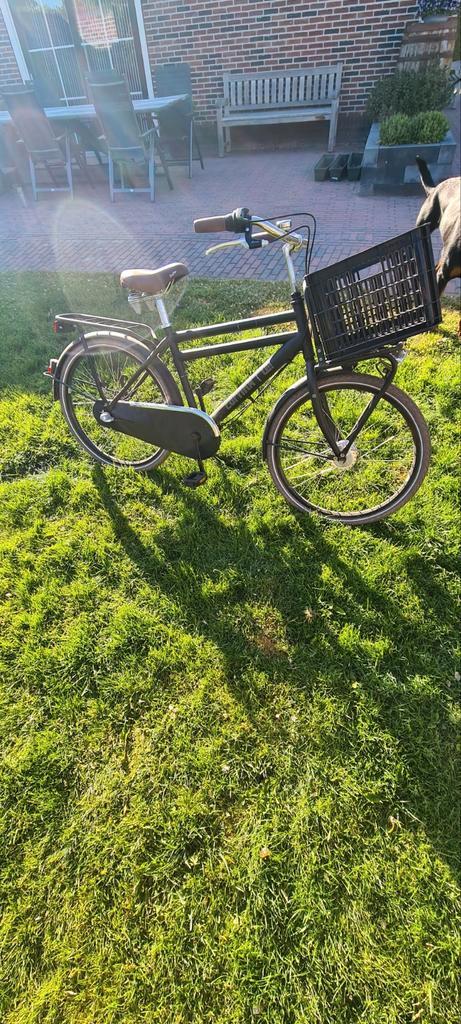 Zwarte Cortina fiets 24 inch, Fietsen en Brommers, Fietsen | Heren | Herenfietsen, Zo goed als nieuw, Overige merken, Minder dan 49 cm