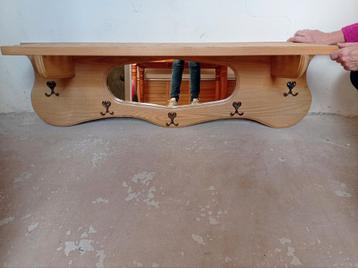 Grote kapstok met Spiegel - Handgemaakt beschikbaar voor biedingen