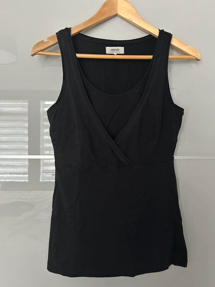 Zwarte voedingstop van Zalando Essentials Maternity – maat S, Kleding | Dames, Positiekleding, Zo goed als nieuw, Shirt of Top