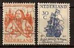 Nederland NVPH nr 693/4 gestempeld Michiel de Ruyter 1957, Postzegels en Munten, Postzegels | Nederland, Verzenden, Na 1940, Gestempeld