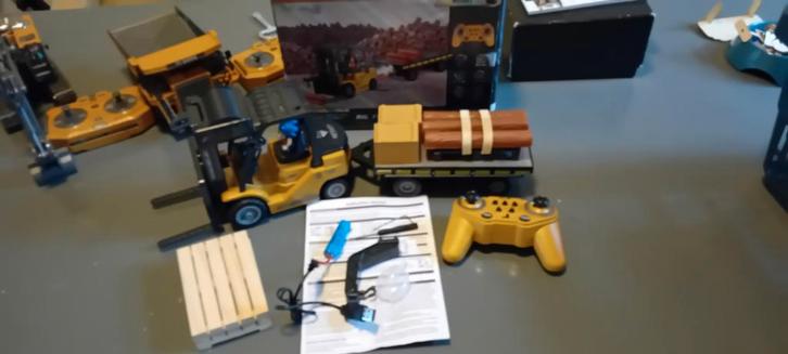 RC Heftruck met Accessoires - Zo Goed Als Nieuw!, Hobby en Vrije tijd, Modelbouw | Auto's en Voertuigen, Zo goed als nieuw, Auto