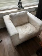 2 witte leren stoelen!, Huis en Inrichting, Fauteuils, Ophalen, Gebruikt, 75 tot 100 cm