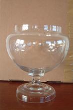 antieke glas pot bokaal nr 1 met ster en bloem gravure, Ophalen of Verzenden