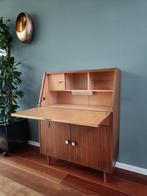 Vintage Mid-Century secretarie bureau uit de jaren 60/70., Ophalen, Gebruikt